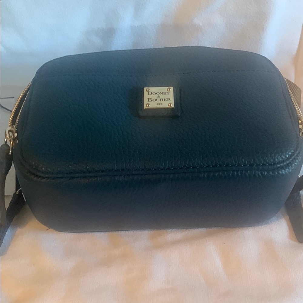Dooney & Bourke Blue Pebble Leather Crossbody Bag